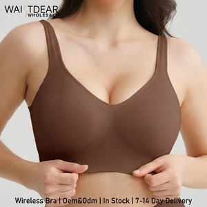 Reggiseno Bralette Hexin Imbottito a Copertura Totale con Spalline Larghe, Senza Cuciture, Senza Ferretto, Scollo a V Profondo, Push-up, Supporto per il Seno, Modellante per il Grasso della Schiena, per Donna - Product Image 1