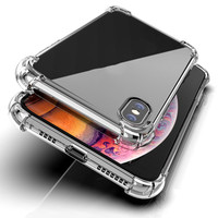 Coque Transparente en Silicone TPU pour iPhone 5s SE, Housse Arrière en Caoutchouc pour iPhone X XR XS MAX 7 8 6s 6 Plus