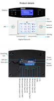 Système d'alarme intelligent GSM portable Tuya WiFi 4G 99 zones sans fil et 7 zones filaires, fabriqué en Chine, pas cher, ABS PST-30A-TY-2G