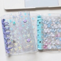 A7 Schmetterling-Flash-Binder Laser-PVC-Etui 6-Loch Handbuch Reisetagebuch Studenten-Album Geschenk