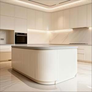 Armoires de cuisine modernes, armoires de rangement modulaires en bois de luxe personnalisées, ensemble complet, livraison rapide, prêt à assembler - Product Image 2