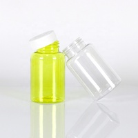Bouteille vide en PET de 200 ml pour pilules, capsules, comprimés, compléments alimentaires, en plastique de qualité alimentaire avec bouchons à vis