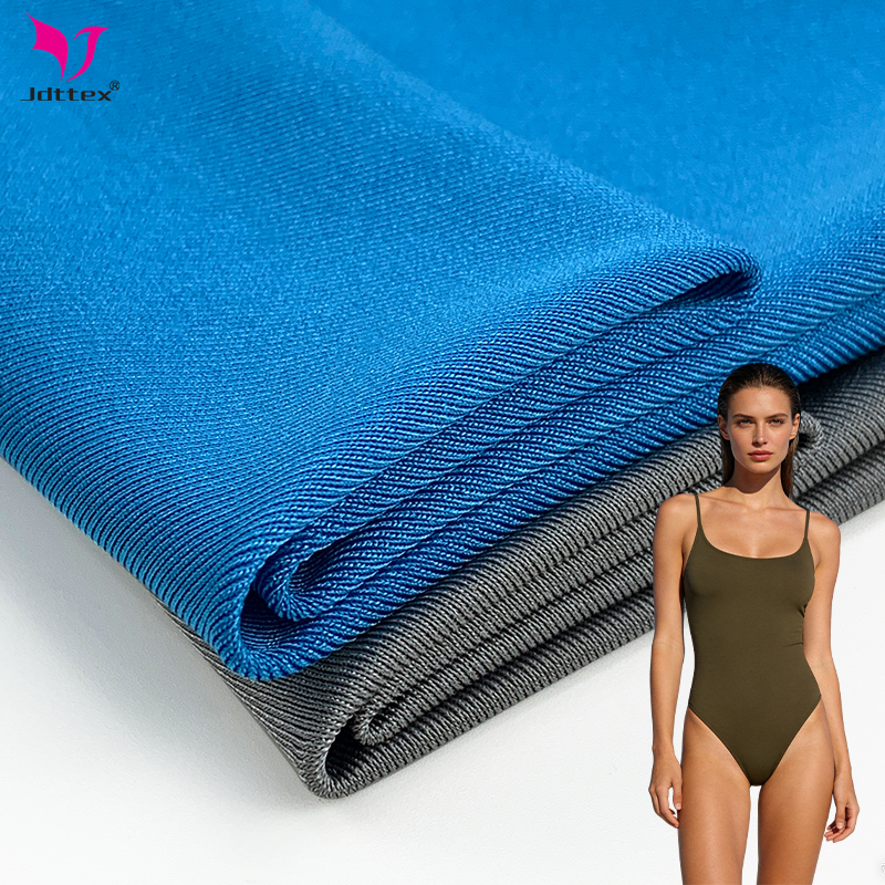 Shiny Soft 4 Way Stretch 12%spandex 88%polyester Fabric For Swimwear And Underwear