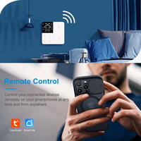 Interruptor Inteligente TYSH de Nuevo Diseño, 220V 10A, Interruptor de Pared Inalámbrico WiFi con Pantalla de Temperatura
