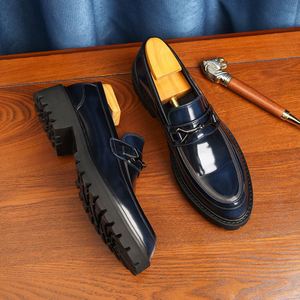 Wholesale Genuine Leather Pointed <b>Toe</b> Business Casual Shoes Autumn British Men's Breathable Lightweight - Product Image 6