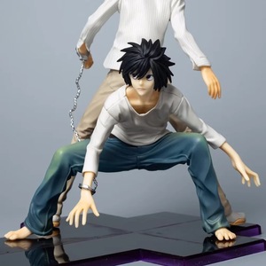 Statua <span class=keywords><strong>Anime</strong></span> <span class=keywords><strong>Death</strong></span> <span class=keywords><strong>Note</strong></span> L Lawliet & Light Yagami in PVC da 22 CM, Modello Giocattolo Finito, Confezione ODM, 14 Anni e oltre - Product Image 3