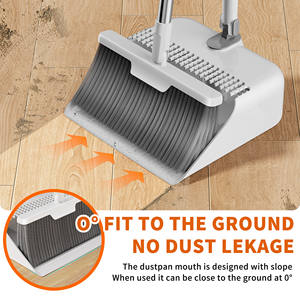 Bahan Tahan Lama New Magic 2 in 1 Set Sapu dan Pengki untuk Dalam Ruangan dengan Bulu Halus Desain Modern Portabel - Product Image 6