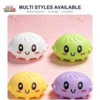Jouet Squishy en Silicone en Forme de Dumpling, à Remontée Lente, Anti-Stress, à Presser, Forme Alimentaire Kawaii, Cadeau pour les 14 Ans et Plus