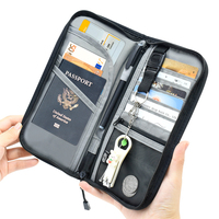 Étui organisateur de documents de voyage familial haut de gamme porta pasaportes familier carte capacieuse protéger porte-passeport RFID portefeuilles