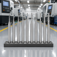 Lucas Tools OEM/ODM Fraise à rainurer profonde micro, à deux dents, à bout carré, en carbure, pour machines-outils CNC et fraisage conventionnel