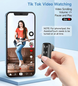Anillo Inteligente Inalámbrico con Bluetooth para Control Remoto de TikTok, Anillo para Desplazarse por Páginas de Video, Recargable, Compatible con iOS, de Plástico - Product Image 2