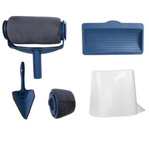 Ensemble d'outils de <span class=keywords><strong>peinture</strong></span> murale bricolage 7 pièces <span class=keywords><strong>rouleau</strong></span> auto-absorbant avec tige télescopique et pinceau à poils Support OEM personnalisable - Product Image 1