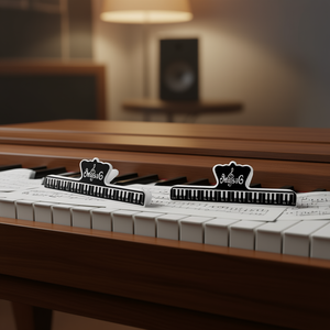 คลิปหนีบโน้ตเพลง MysiG พลาสติก 2 ชิ้น ป้องกันการลื่น สำหรับวางโน้ตเปียโน คีย์บอร์ด ไวโอลิน หนังสือฝึกซ้อม - Product Image 2