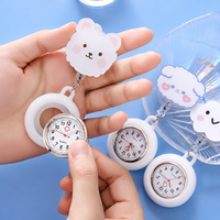 Jam Tangan Fashion Wanita Desain Mini Gerakan Kuarsa Casing Paduan Baja Tahan Karat Tidak Tahan Air Kecil Portabel untuk Kerja Perawat Dinding Perak