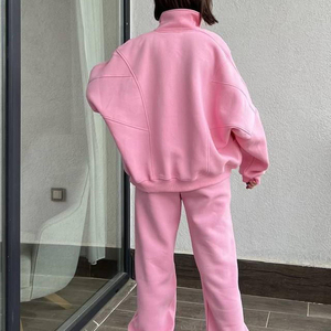 Ensemble de survêtements 2 pièces pour femmes, tenue décontractée confortable, cardigan à manches longues et pantalon de jogging - Product Image 4