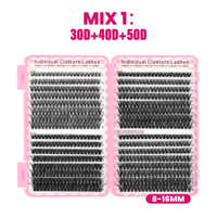 Buku Cluster Lashes Mega Volume 60D 80D Bulu Mata Tebal Dramatis Mengembang Individual Lash Clusters