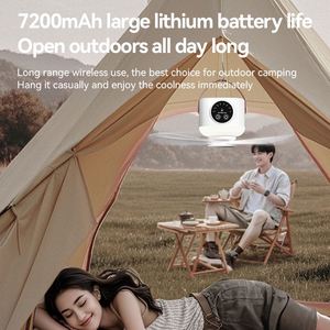 New Design 7200Mah Portable Usb Rechargeable Ceiling Professional Oem/Odm Outdoor Camping Fan With Emergency Led <b>Lighting</b> - Product Image 2