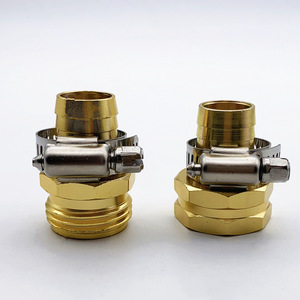 Connecteurs de réparation de tuyaux filetés en laiton de 3/4'' pour la fixation de tuyaux d'arrosage de jardin - Product Image 4