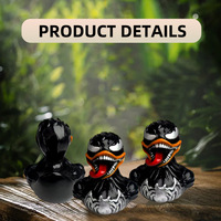 Vente en gros de mini canards en caoutchouc Venom de 2,3 pouces avec logo personnalisé, imprimés en vrac, jouet de bain flottant pour bébés et nourrissons, MCtoy