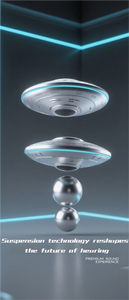 Audio Inteligente con Suspensión Magnética para Altavoces, Sonido Envolvente 3D, Platillo Volador UFO, LED RGB, Carga Inalámbrica USB-C, Venta al por Mayor - Product Image 4