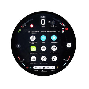 Écran haute luminosité de 23,6 pouces, 848x848 LVDS, 700 nits, IPS TFT LCD, écran circulaire pour panneau d'affichage de centre commercial - Product Image 1