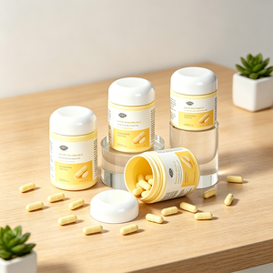 Pot en PET directement de l'usine pour poudre de protéines, aliments pour animaux de compagnie et compléments alimentaires, capsules de vitamines, pilules, comprimés, personnalisable - Product Image 4