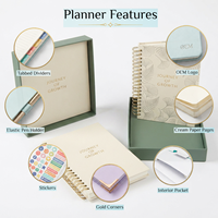 Coffret Cadeau de Carnet à Couverture Rigide Personnalisé A5 – Journal de Voyage de Luxe avec Impression – Kit de Journalisation Esthétique
