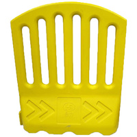 Machine d'extrusion-soufflage de plastique à configuration équilibrée et pratique pour la fabrication de barrières routières en PEHD de 2 m