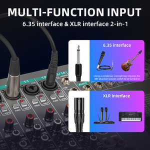 Console de mixage audio numérique TG26 99 DSP avec effet de réverbération, 26 canaux, mixeur audio USB - Product Image 5