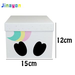 Jinayon Personnalisé Noël Noël <span class=keywords><strong>Licorne</strong></span> Carton Cadeau Boîte À Bonbons avec Couvercle - Product Image 6
