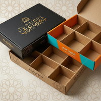 Boîte à shawarma pliable en carton, de qualité alimentaire, écologique, avec compartiments intégrés pour sauces, idéale pour la restauration et la livraison dans les restaurants du Moyen-Orient