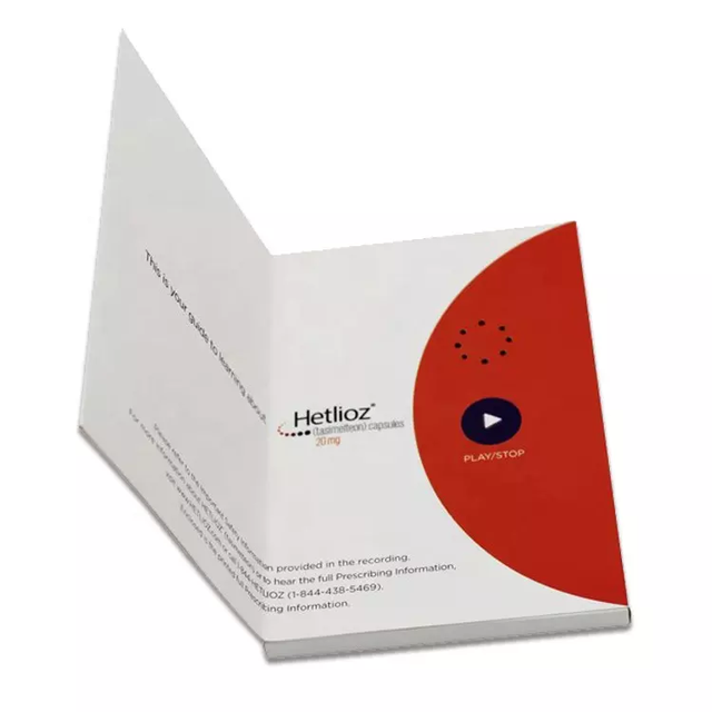 Custom Talking Postcard Advertising Brochure Card Music Player Audio Chip Voice Recordable Sound Module Light Activated 60s