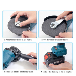 Rechargeable Household Angle Lithium Cutting Machine Grinding 21v Brushless High-power N327 Rechargeable Household Angle - Product Image 3