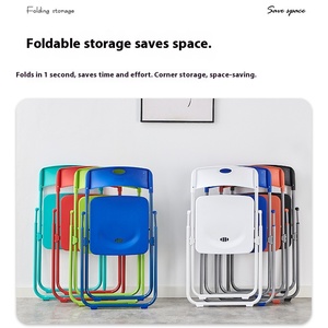 Venta al por Mayor Sillas Plegables Modernas de Resina Blanca para Jardín Exterior <span class=keywords><strong>Set</strong></span> de Plástico y Hierro para Bodas Fiestas y Eventos - Product Image 5