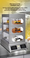 Four à vapeur commercial haut de gamme à remplissage automatique d'eau, armoire de cuisson à vapeur pour pains et rouleaux de riz, chauffage à température constante 8000W 4 trous