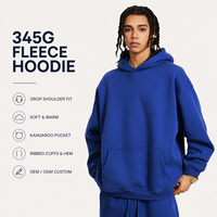 Sweat à capuche de haute qualité pour hommes, personnalisé, en polaire sans cordon, vert olive, imprimé blanc, 345 g/m², coton confortable