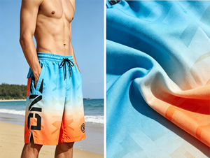 Tessuto in Tulle Lucido 100% Poliestere ad Asciugatura Rapida con Stampa Digitale Personalizzata e Motivi Tinti in Filo <span class=keywords><strong>per</strong></span> Pantaloncini da Spiaggia, Abiti e <span class=keywords><strong>Tende</strong></span> - Product Image 3