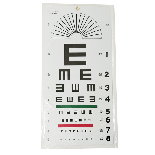Wholesale Price Portable Ophthalmic Instrument Optical Children Adult Near Eye Examination Distance Visual Acuity Test Chart