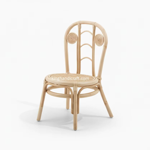 Silla Infantil de Ratán Moderna Hecha a Mano para Sala de Estar, Fiestas de Cumpleaños, Eventos, Silla Infantil de Mimbre Natural, Decoración para Bodas - Product Image 1
