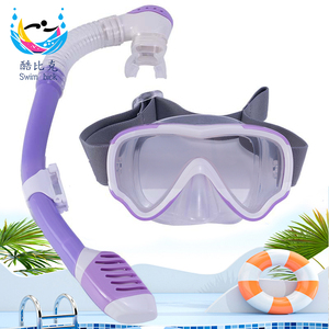 Ensemble de masques de plongée avec tube sec, verre trempé, lunettes de plongée anti-buée pour sports nautiques universels - Product Image 3