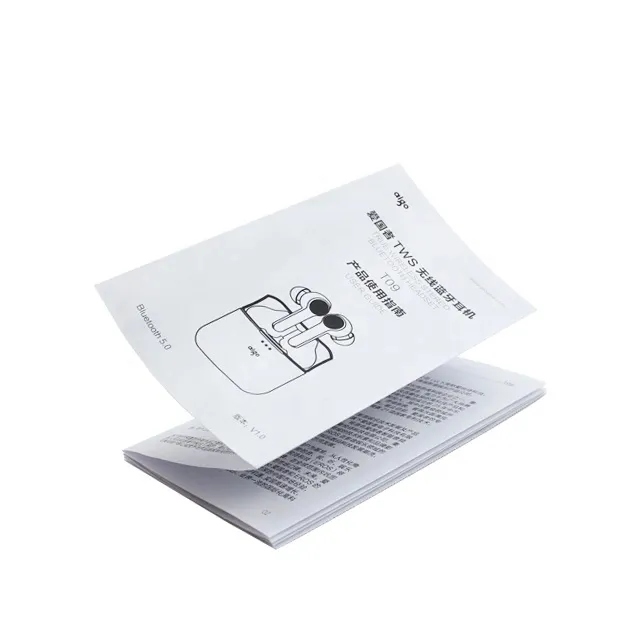 Elektronik ürün kağıt talimatları baskı özel ürün manuel baskı katalog baskı