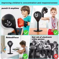 Ballon de boxe de vitesse en acier inoxydable de haute qualité, gonflable à l'air, durable, portable, de bureau, robuste, réglable en hauteur pour