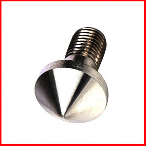 Usine de quincaillerie Jinfu – Pièce de précision CNC sur mesure non standard, axe en acier à double pointe M4, tige conique - Product Image 3