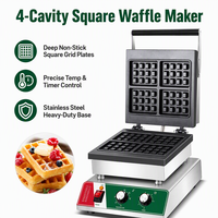 Machine à gaufres Blios OEM ODM à tête unique, revêtement antiadhésif, 220V 50Hz 60Hz, utilisation facile pour restaurants et cuisines commerciales
