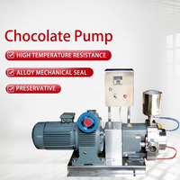 Pompe à haute viscosité pour le transfert de mélasse de chocolat, pompe rotative à lobes en acier inoxydable pour le chocolat