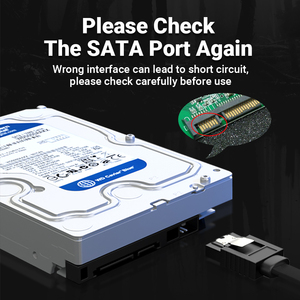 JEYI 공장의 SATA 3.0 6Gbps 데이터 케이블 이중 직선 헤드 벤드 및 HDD SSD 공장 재고를위한 직선 커넥터 - Product Image 5
