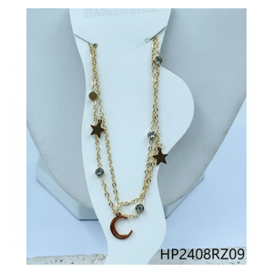 All'ingrosso accessori da donna in acciaio inossidabile placcato oro alla moda anello bracciale collana orecchino Set di gioielli da sposa - Product Image 1