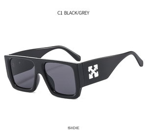 Nouvelles Lunettes de Soleil Carrées Bleues pour Hommes et Femmes 2022, Monture PC, Design Classique, Grandes et Surdimensionnées, Logo Personnalisé, Protection UV400, Luxe, Vente en Gros - Product Image 6