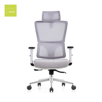 Fauteuil de bureau ergonomique pivotant en tissu et maille intégrale, confortable, pour usage commercial, fauteuil de direction ergonomique, vente en gros