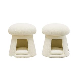 Pilzförmiger Katzenhocker Kreatives Haustierbett und Schuhbank für den Eingangsbereich - Product Image 1